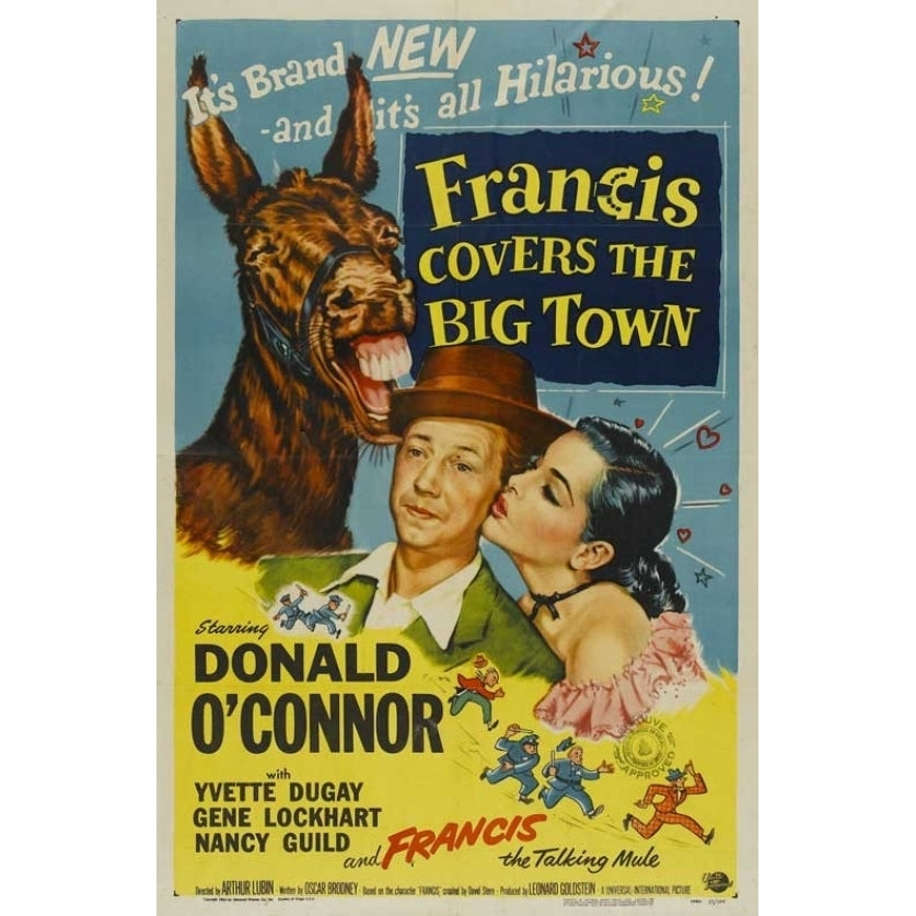 Francis Covers the Big Town Movie Poster (11 x 17) - Item MOVAB51304 Image 1