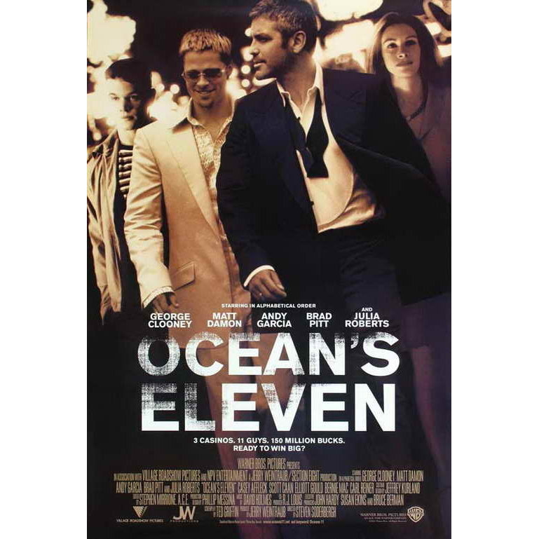 Oceans Eleven Movie Poster Print (27 x 40) - Item MOVAB94920 Image 1