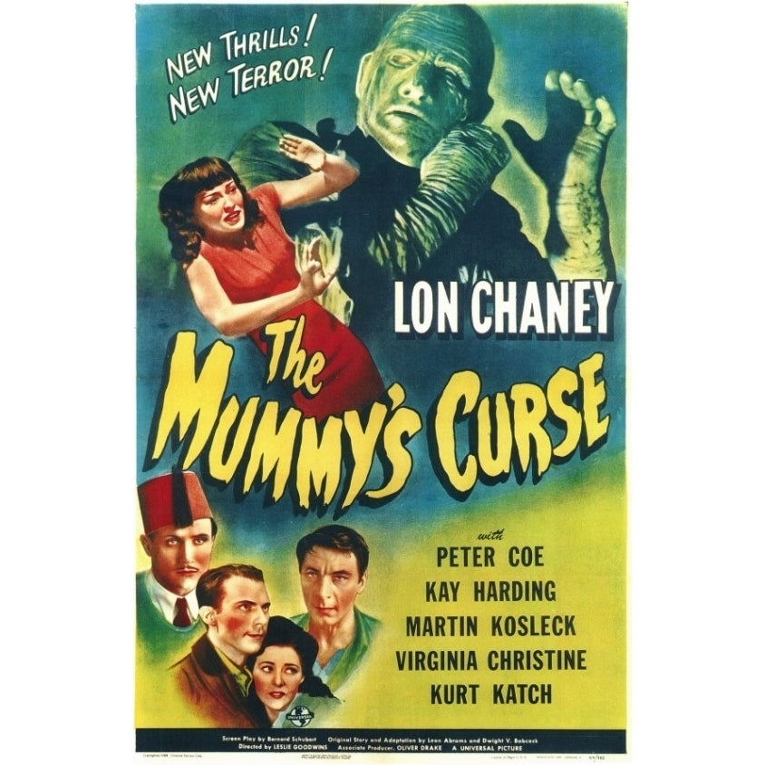 The Mummys Curse Movie Poster (11 x 17) - Item MOVAC6851 Image 1