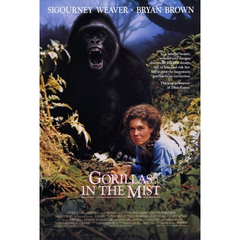 Gorillas in the Mist Movie Poster (11 x 17) - Item MOVAD3791 Image 1