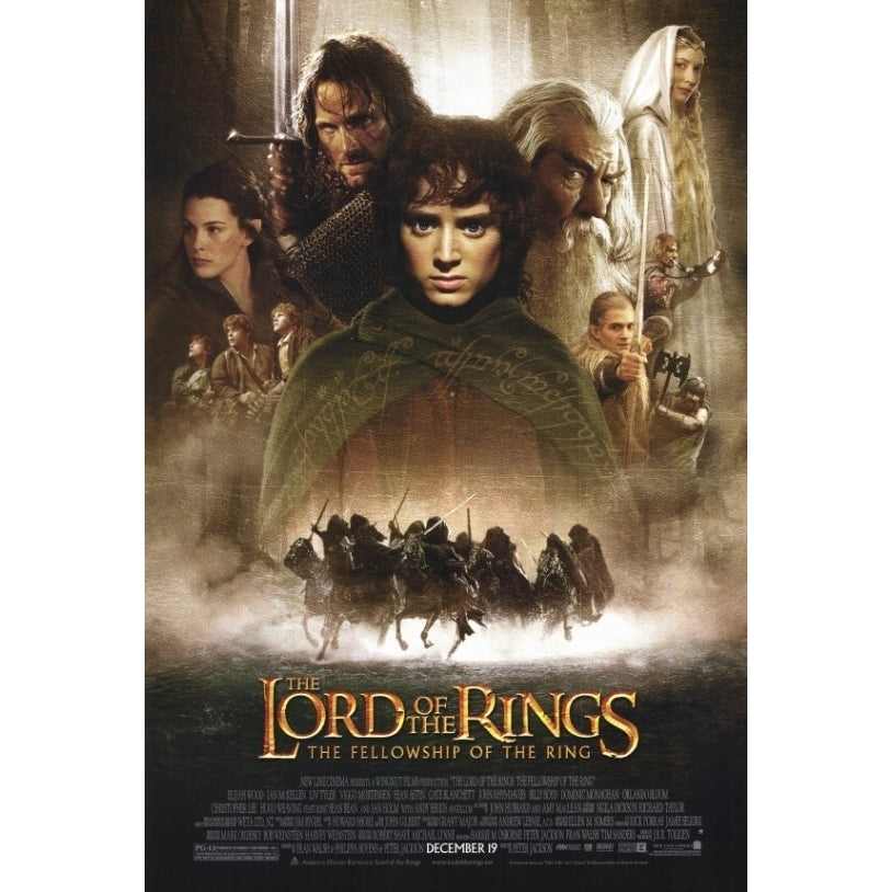 Lord of the Rings 1: The Fellowship of the Ring Movie Poster Print (27 x 40) Image 1