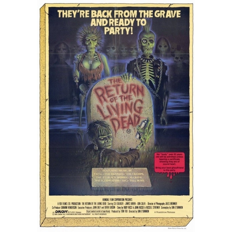 The Return of the Living Dead Movie Poster (11 x 17) - Item MOVAD8916 Image 1