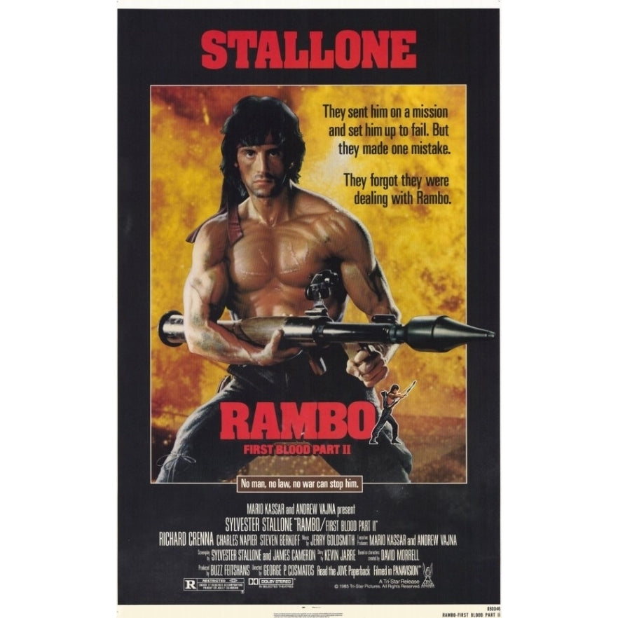 Rambo First Blood Part 2 Movie Poster (11 x 17) - Item MOVAD8883 Image 1