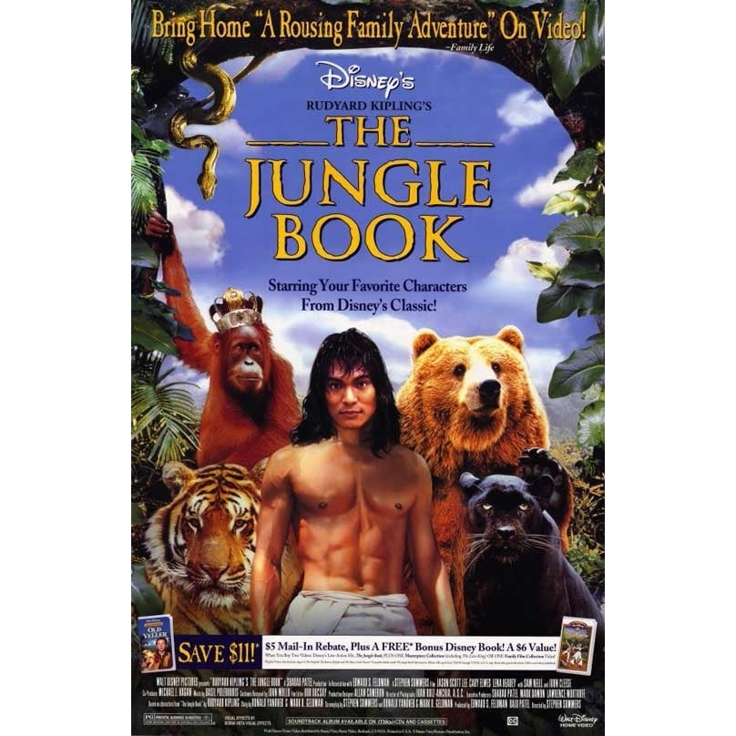 Rudyard Kiplings The Jungle Book Movie Poster (11 x 17) - Item MOVAE6207 Image 1