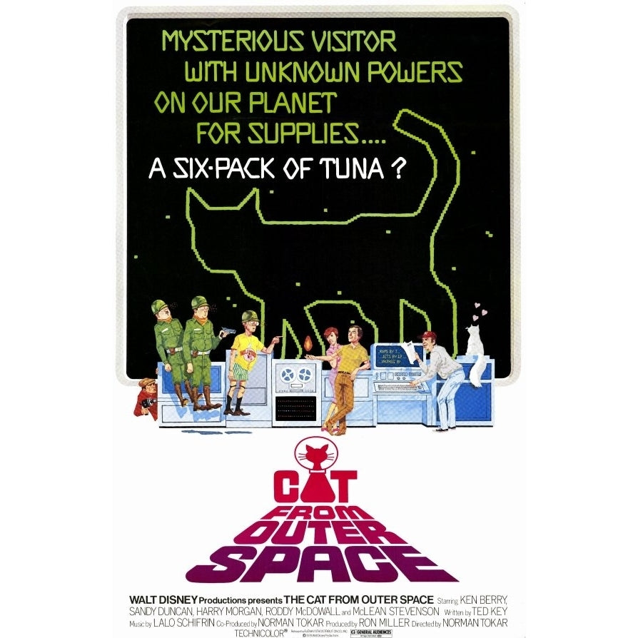 The Cat from Outer Space Movie Poster Print (11 x 17) - Item MOVAE6863 Image 1