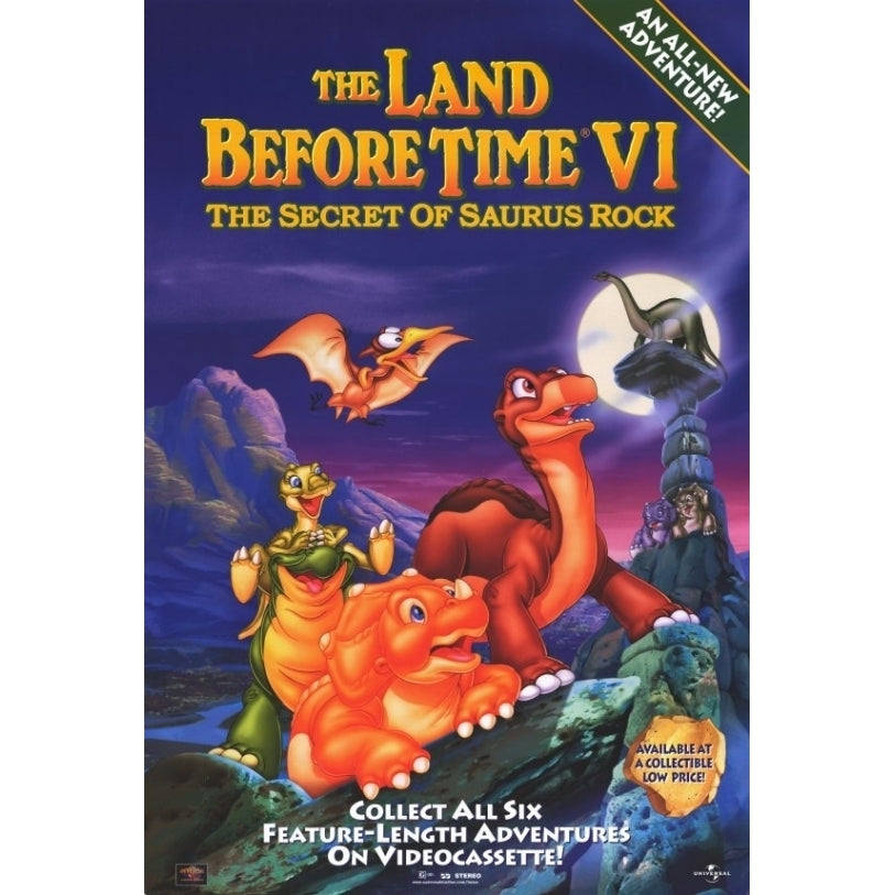 The Land Before Time VI The Secret of Saurus Rock Movie Poster (11 x 17) - Item MOVAE7648 Image 1