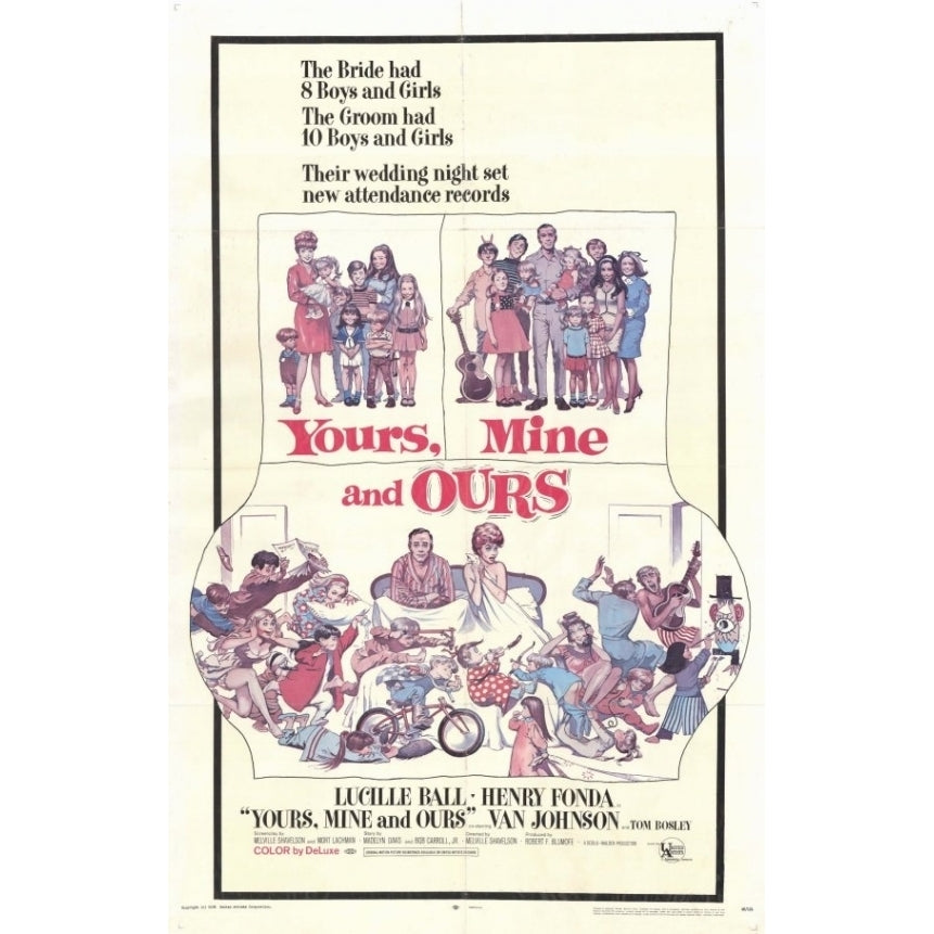 Yours Mine and Ours Movie Poster (11 x 17) - Item MOVAE7577 Image 1