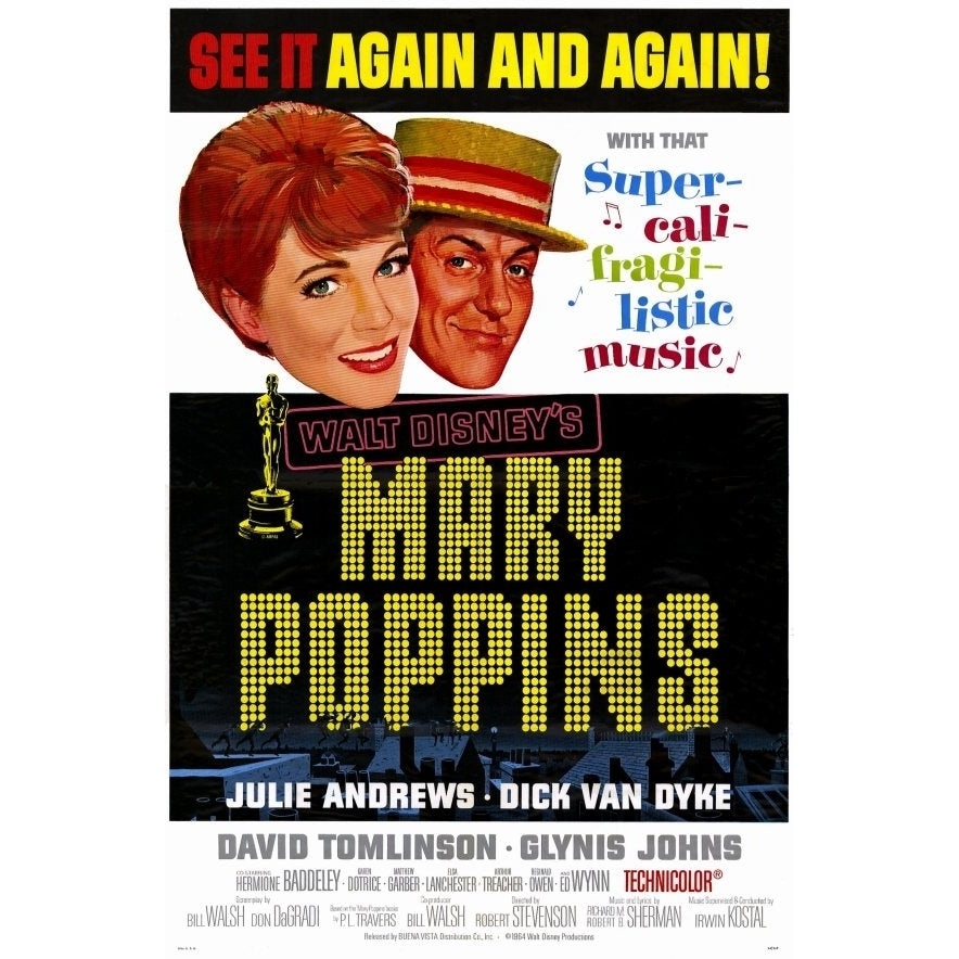 Mary Poppins Movie Poster (11 x 17) - Item MOVAF1112 Image 1