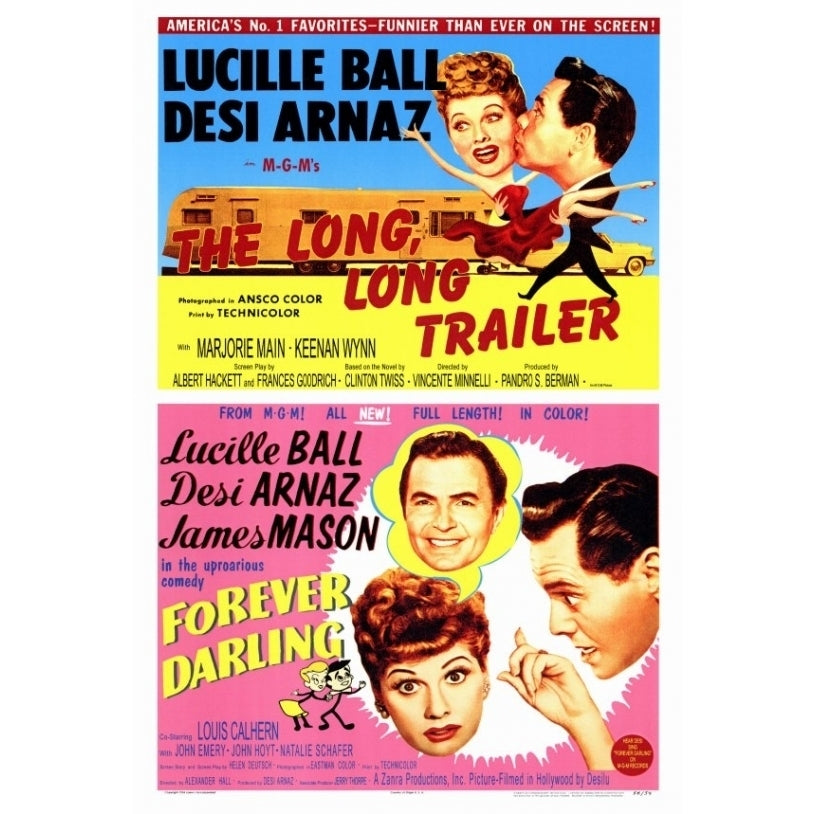 The Long Long Trailer / Forever Darling Movie Poster Print (27 x 40) - Item MOVAF1186 Image 1