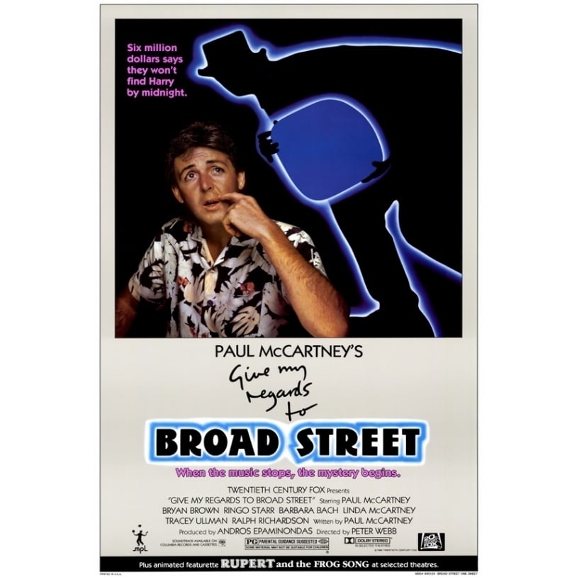 Give My Regards to Broad Street Movie Poster Print (27 x 40) - Item MOVAF1317 Image 1