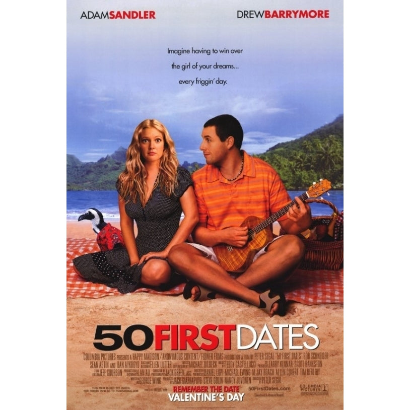 50 First Dates Movie Poster Print (27 x 40) - Item MOVAF1314 Image 1