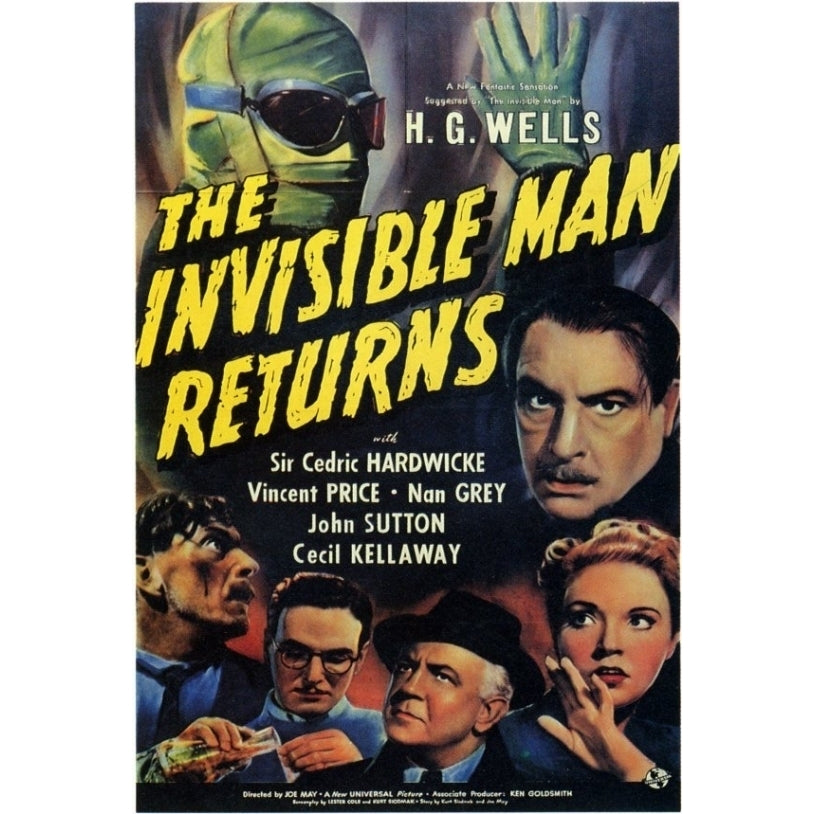 Invisible Man Returns The Movie Poster Print (27 x 40) - Item MOVAF1345 Image 1