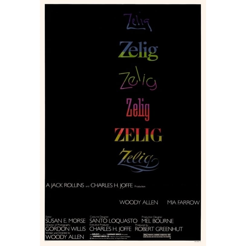 Zelig Movie Poster Print (27 x 40) - Item MOVAF1406 Image 1