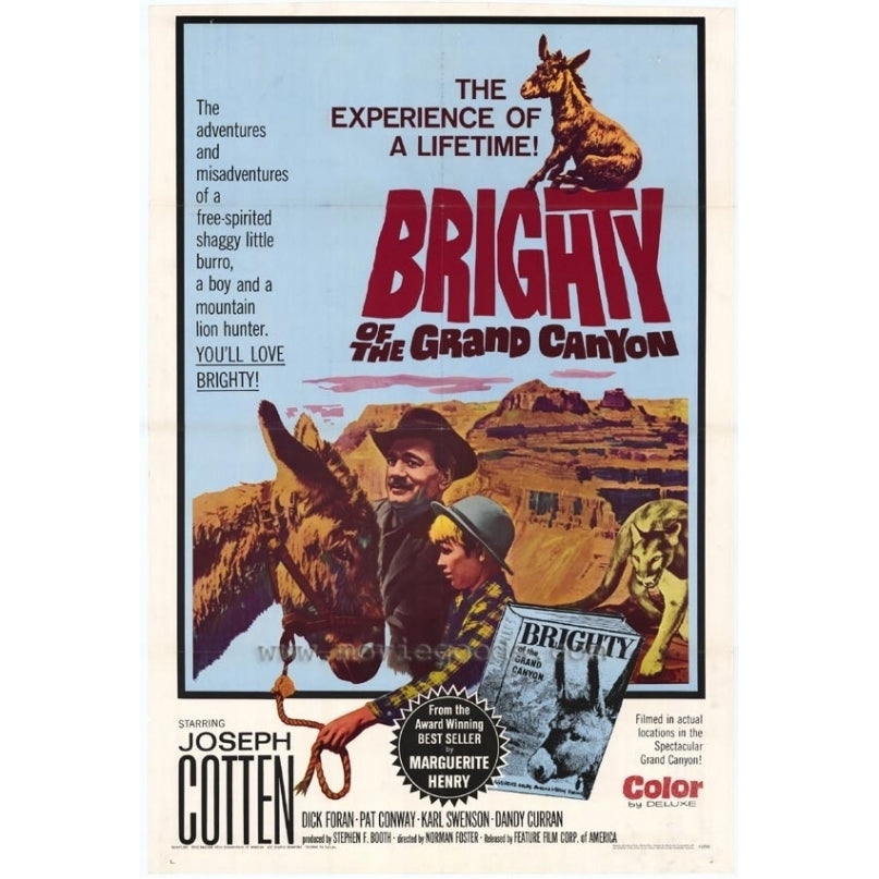 Brighty of the Grand Canyon Movie Poster Print (27 x 40) - Item MOVAF2379 Image 1