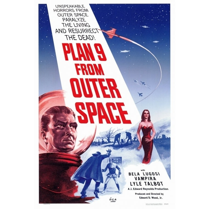 Plan 9 from Outer Space Movie Poster Print (27 x 40) - Item MOVAF3184 Image 1