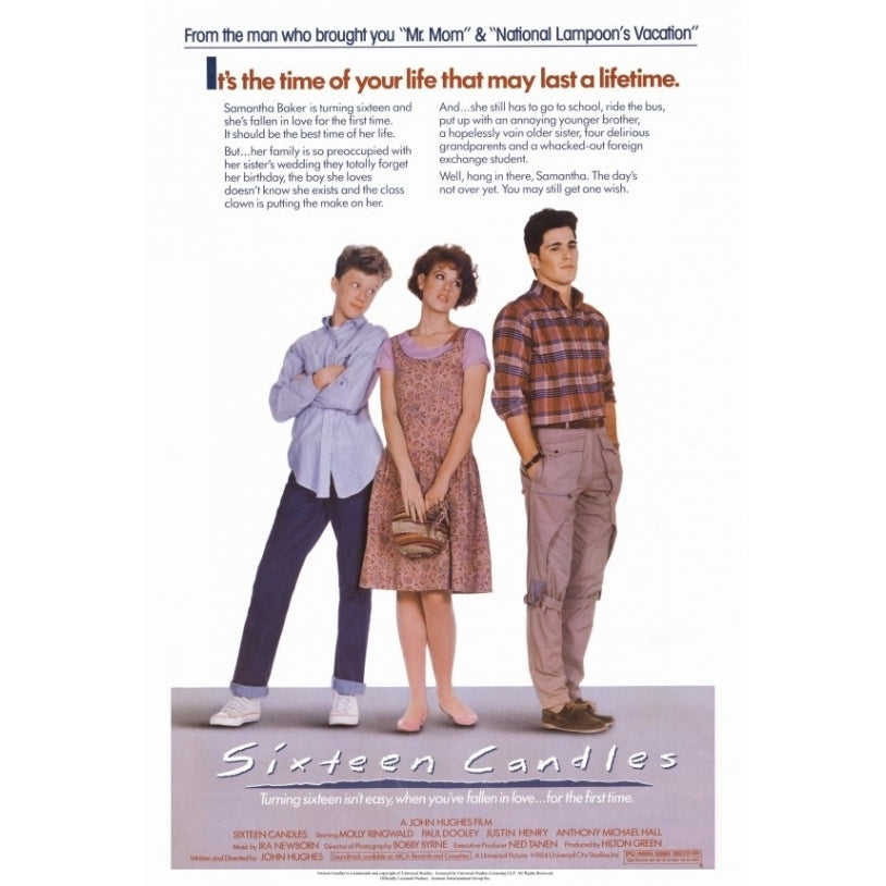 Sixteen Candles Movie Poster Print (27 x 40) - Item MOVAF3204 Image 1