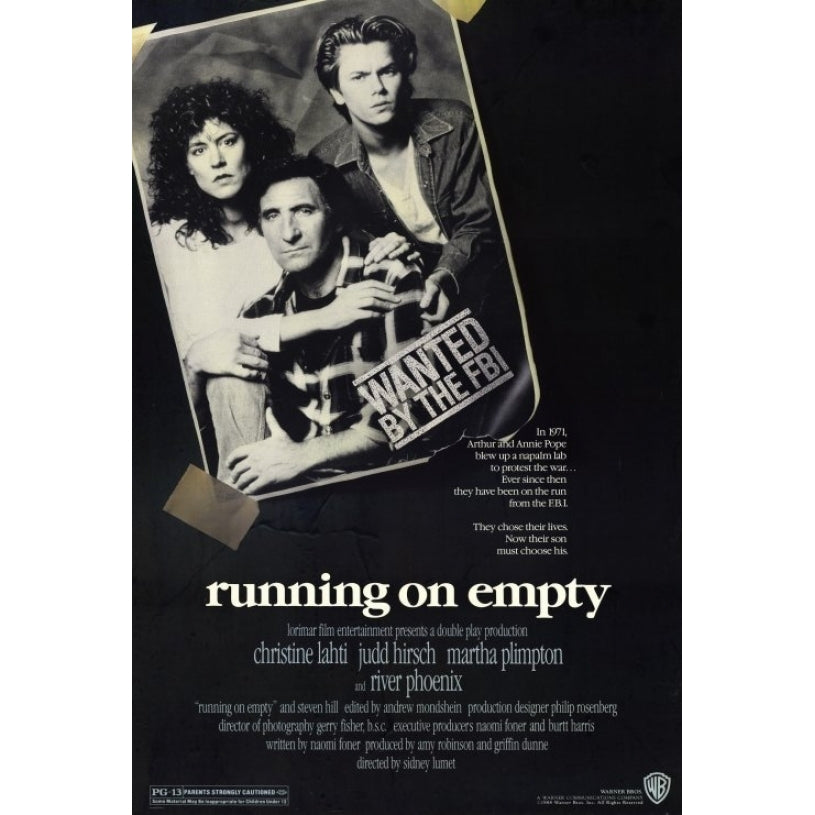 Running on Empty Movie Poster Print (27 x 40) - Item MOVAF3316 Image 1