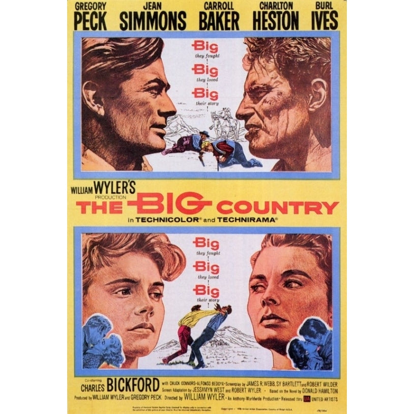 The Big Country Movie Poster Print (27 x 40) - Item MOVAF3343 Image 1