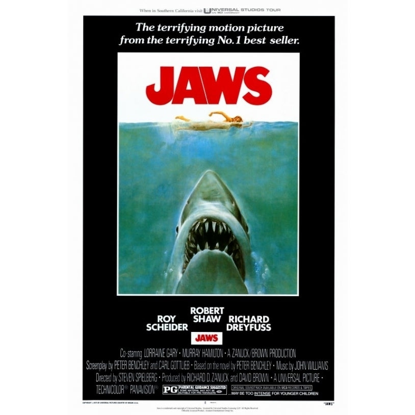 Jaws Movie Poster Print (27 x 40) - Item MOVAF5281 Image 1