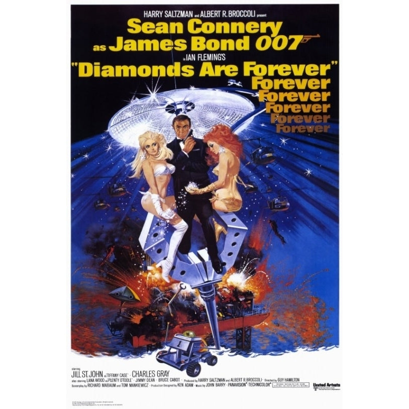 Diamonds Are Forever Movie Poster Print (27 x 40) - Item MOVAF6198 Image 1