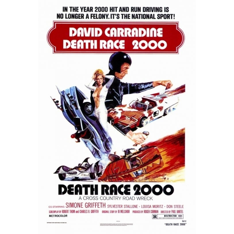 Death Race 2000 Movie Poster Print (27 x 40) - Item MOVAF7185 Image 1