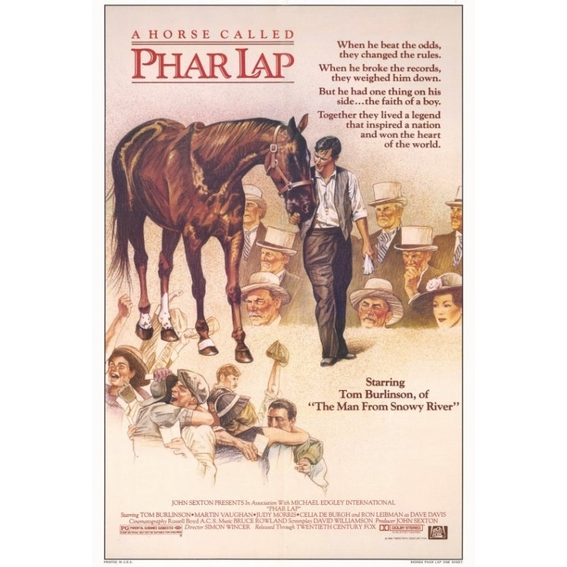 Phar Lap Movie Poster Print (27 x 40) - Item MOVAF7383 Image 1