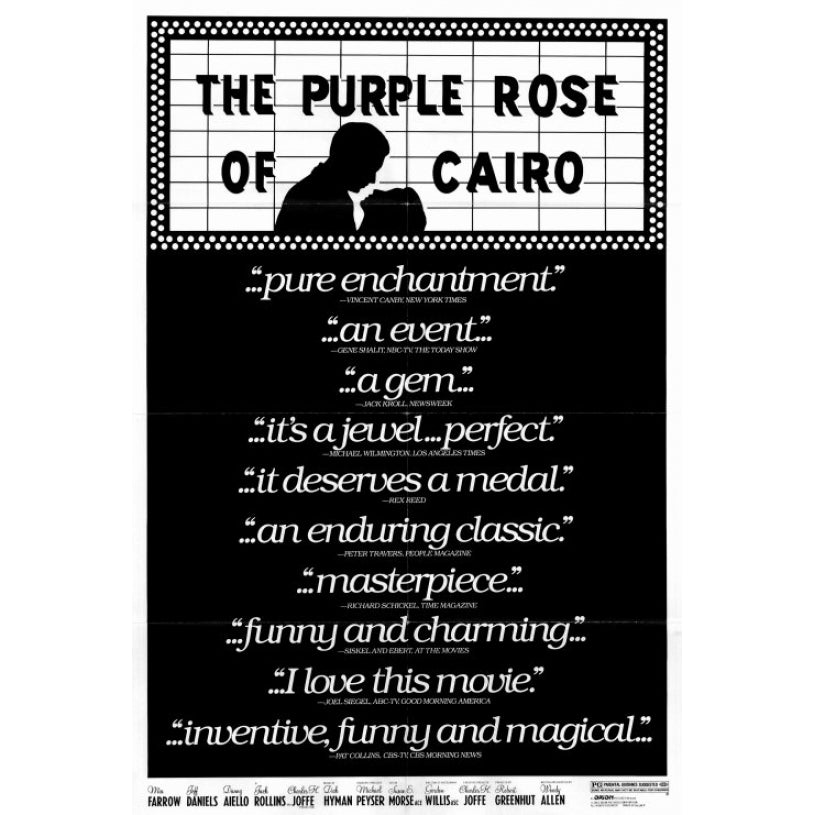 The Purple Rose of Cairo Movie Poster Print (27 x 40) - Item MOVAF7392 Image 1