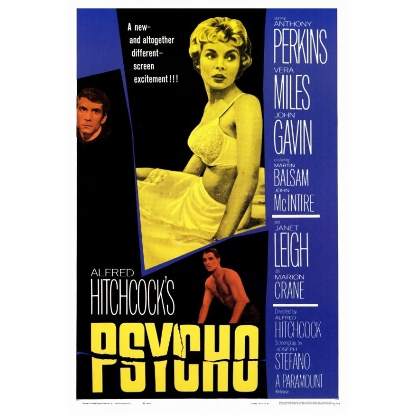 Psycho Movie Poster Print (27 x 40) - Item MOVAF9166 Image 1