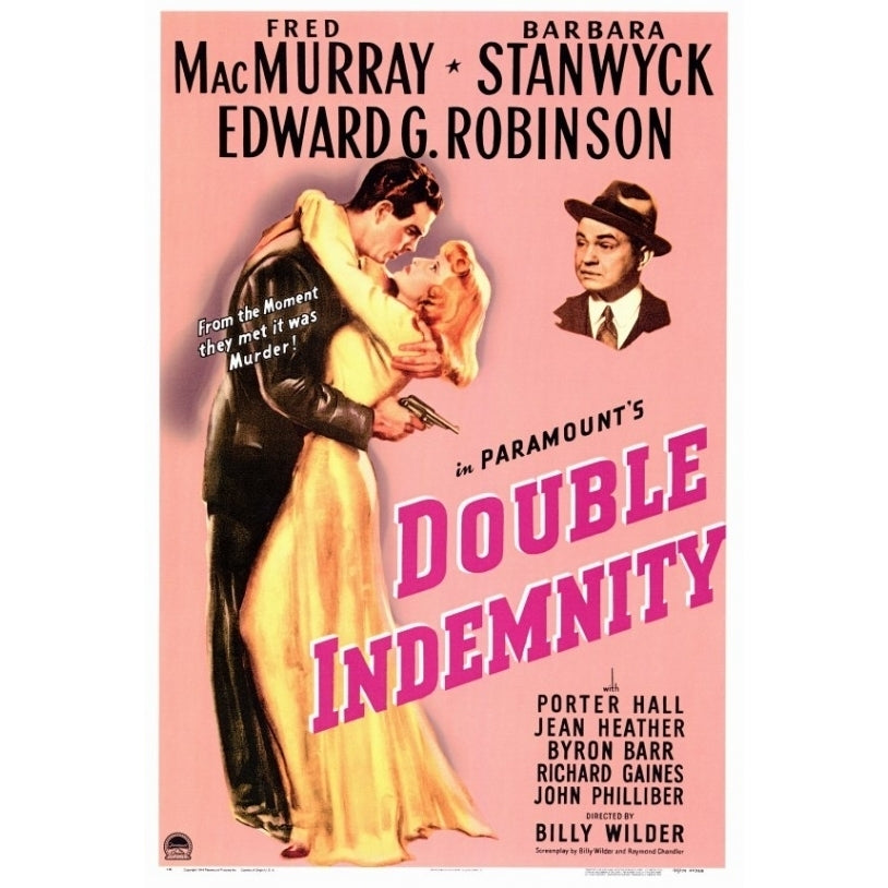 Double Indemnity Movie Poster Print (27 x 40) - Item MOVAF9171 Image 1