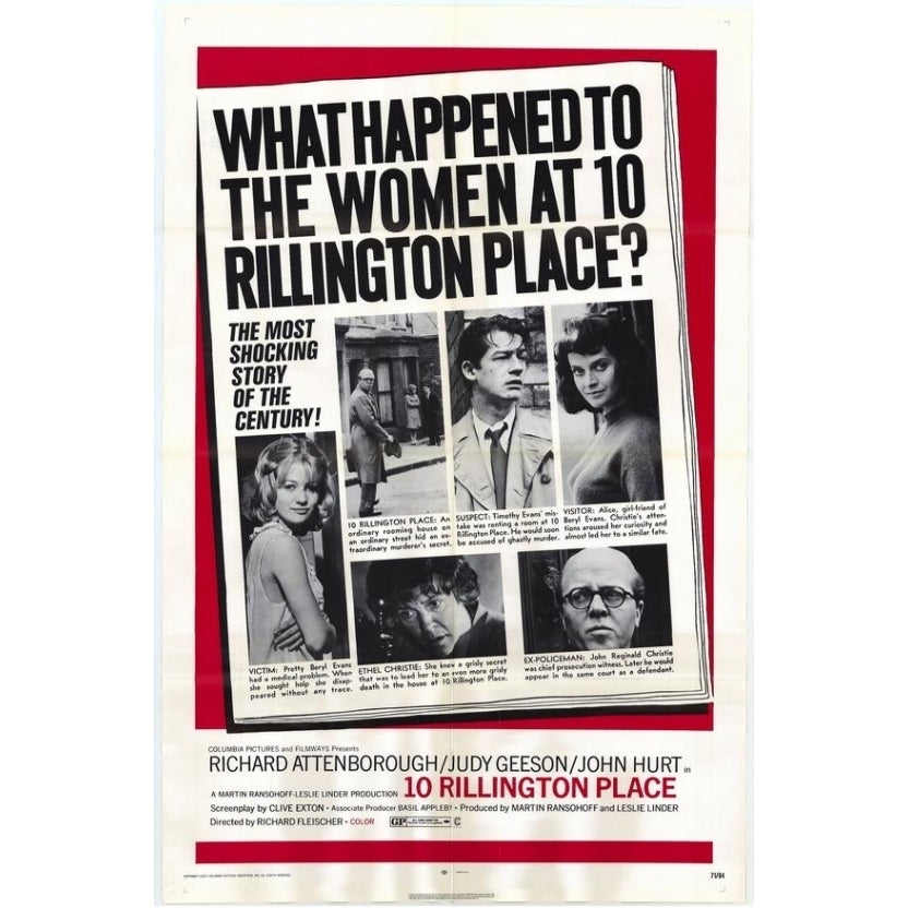 10 Rillington Place Movie Poster Print (27 x 40) - Item MOVAG7804 Image 1