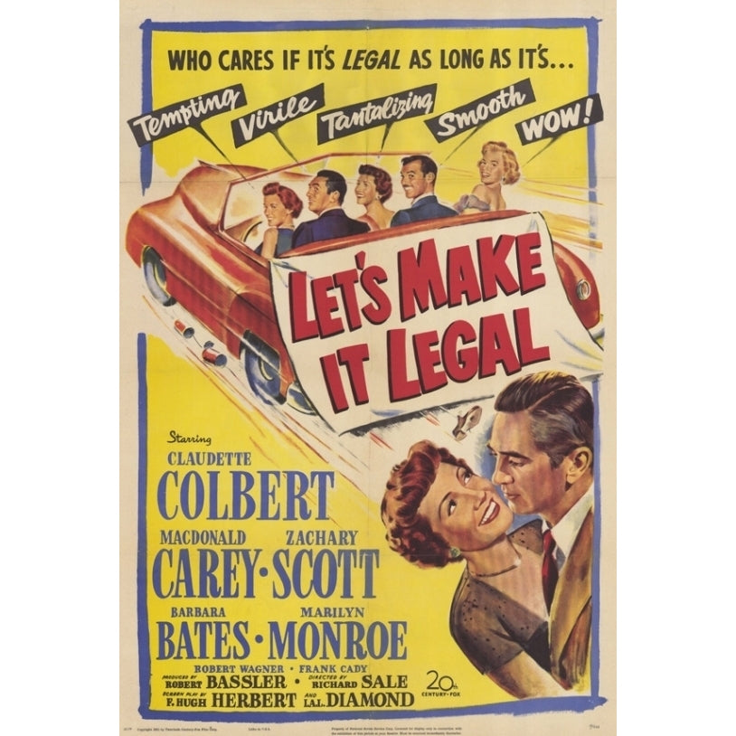 Lets Make It Legal Movie Poster Print (27 x 40) - Item MOVAH7351 Image 1