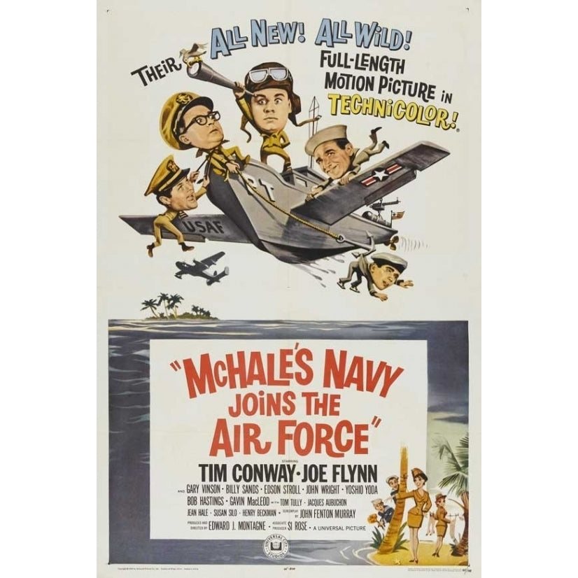 McHales Navy Joins the Air Force Movie Poster (11 x 17) - Item MOVAI0717 Image 1