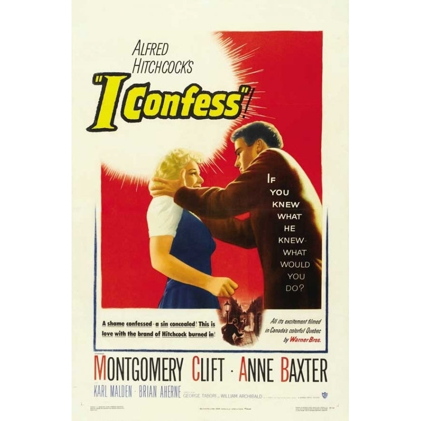 I Confess Movie Poster Print (27 x 40) - Item MOVAJ4187 Image 1