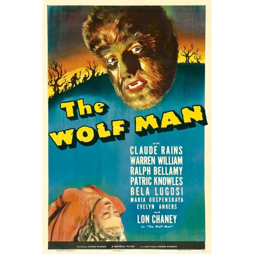 The Wolf Man Movie Poster Print (27 x 40) - Item MOVCB12440 Image 1