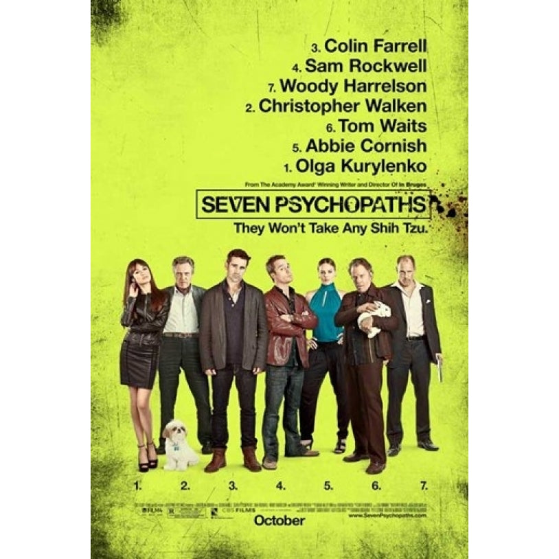 Seven Psychopaths Movie Poster (11 x 17) - Item MOVCB44405 Image 1