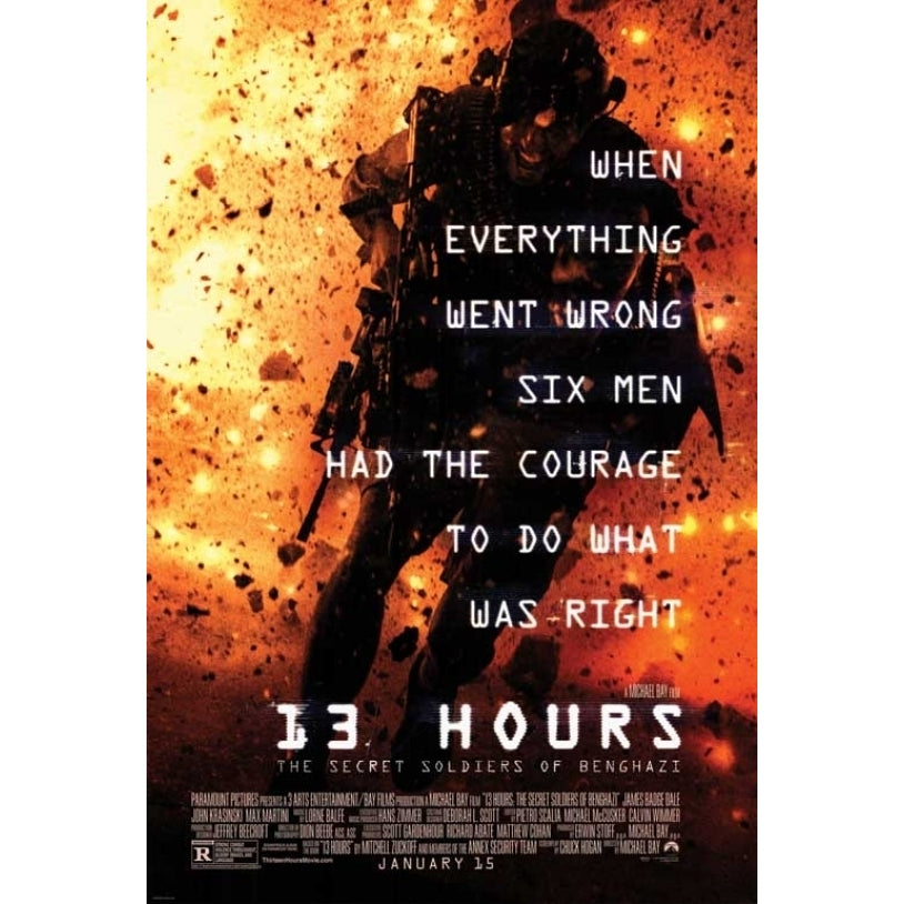 13 Hours The Secret Soldiers of Benghazi Movie Poster (11 x 17) - Item MOVCB60745 Image 1