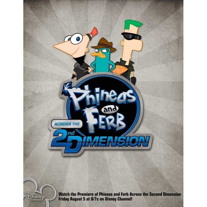 Phineas and Ferb Across the Second Dimension Movie Poster (11 x 17) - Item MOVCB87524 Image 1