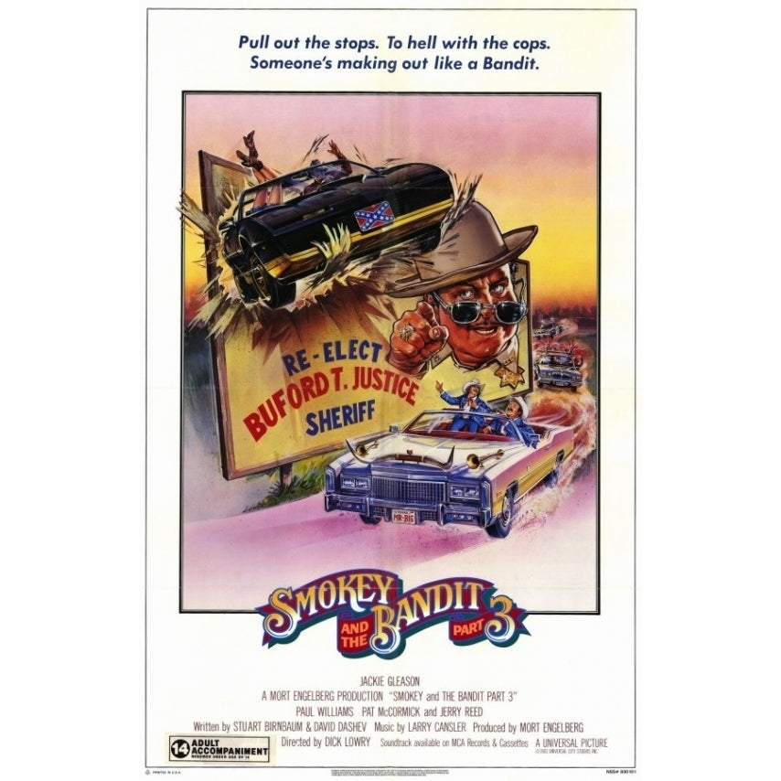 Smokey and the Bandit Part 3 Movie Poster (11 x 17) - Item MOVCE7091 Image 1