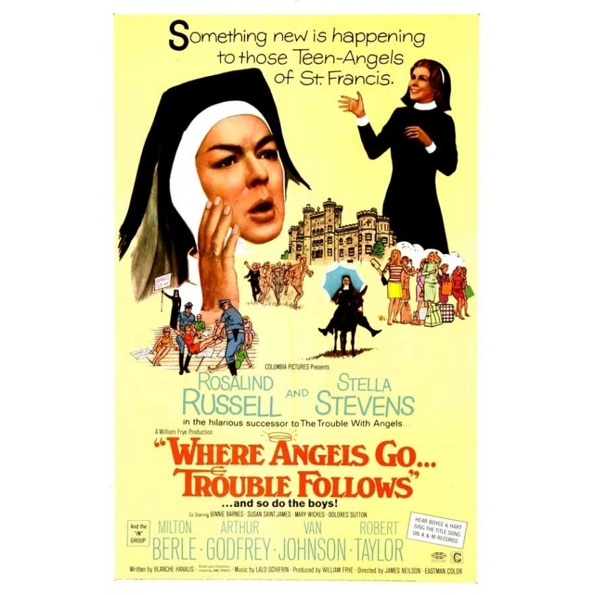 Where Angels Go Trouble Follows Movie Poster (11 x 17) - Item MOVCE9977 Image 1