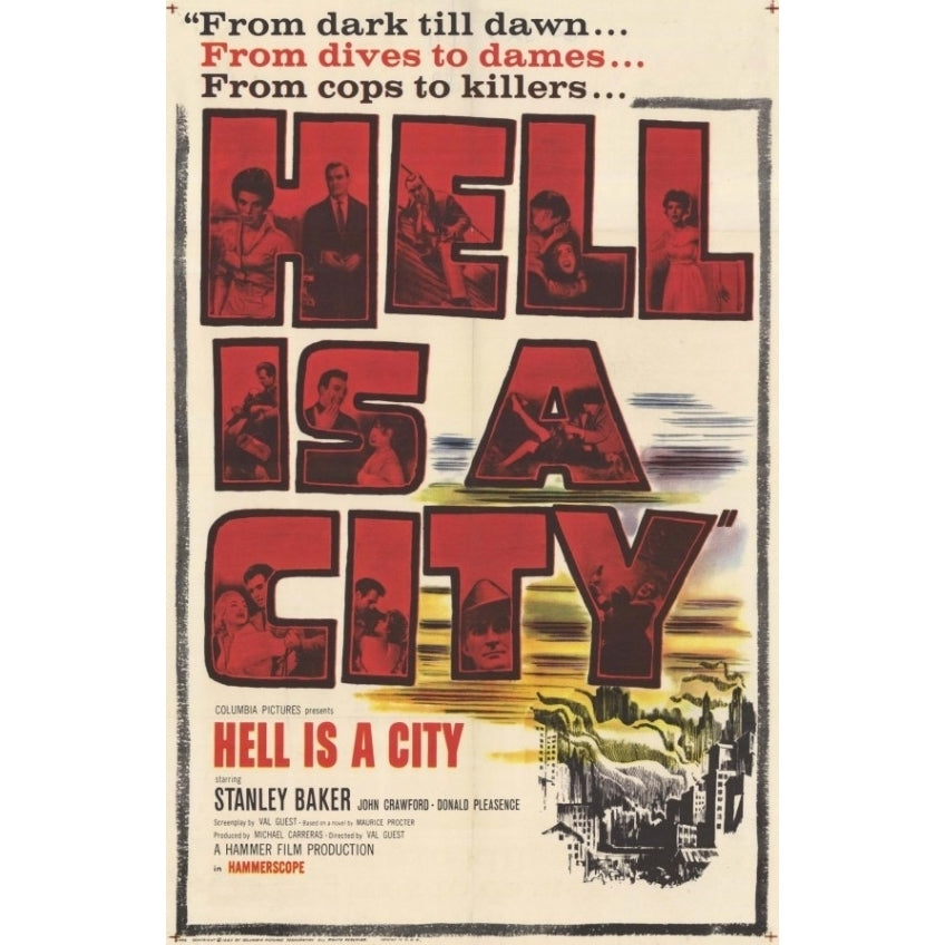 Hell Is a City Movie Poster (11 x 17) - Item MOVCF0086 Image 1