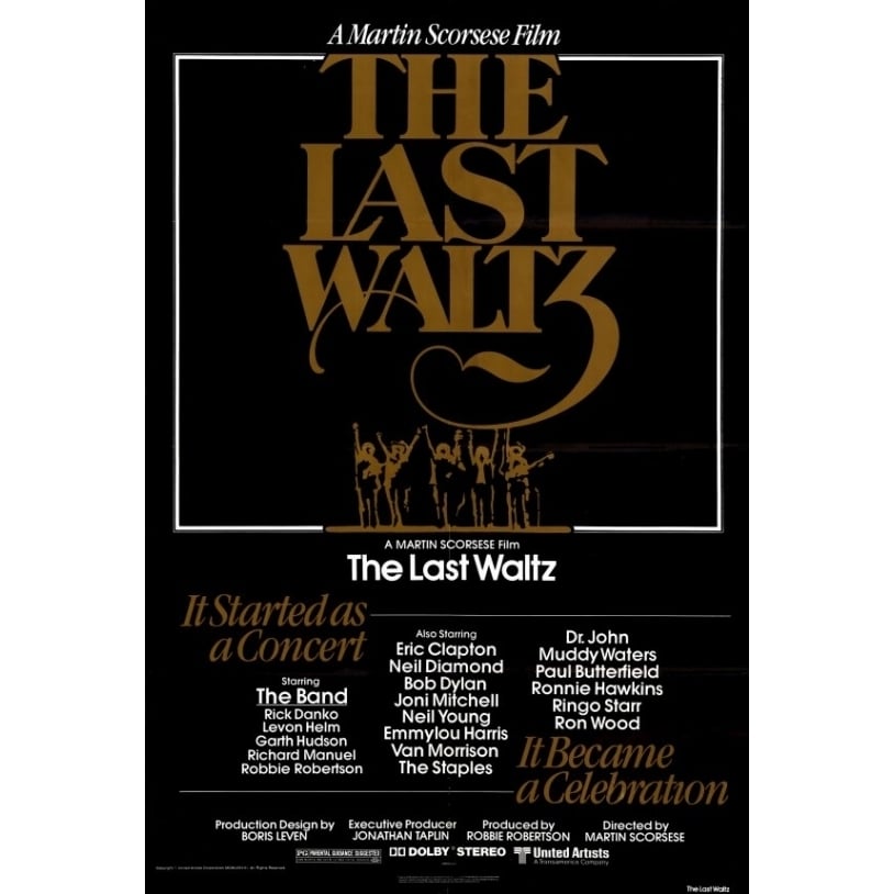 The Last Waltz Movie Poster Print (27 x 40) - Item MOVCF0322 Image 1