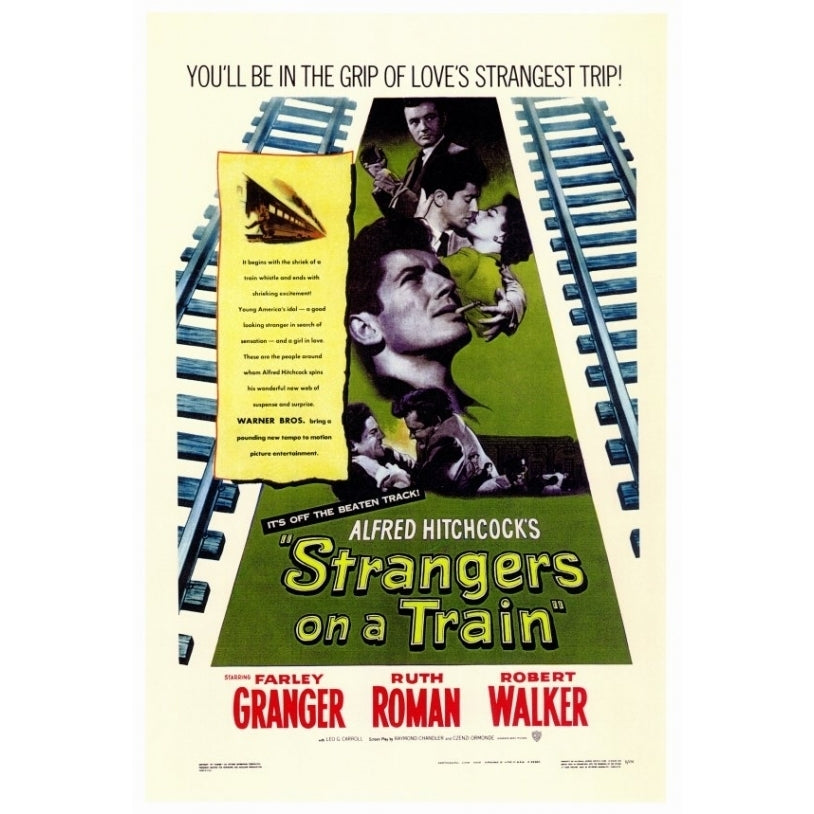 Strangers on a Train Movie Poster Print (27 x 40) - Item MOVCF1180 Image 1