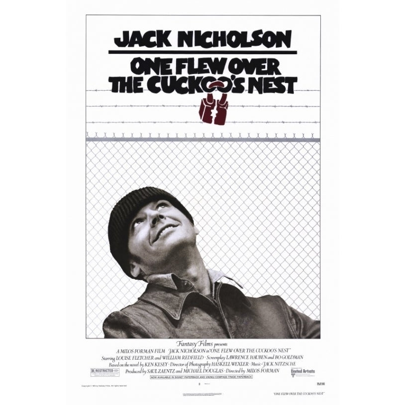 One Flew Over the Cuckoos Nest Movie Poster Print (27 x 40) - Item MOVCF2209 Image 1