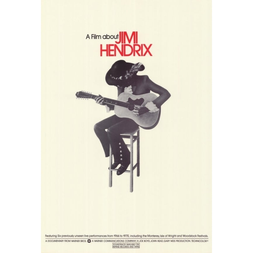 Film About Jimi Hendrix A Movie Poster Print (27 x 40) - Item MOVCF2668 Image 1