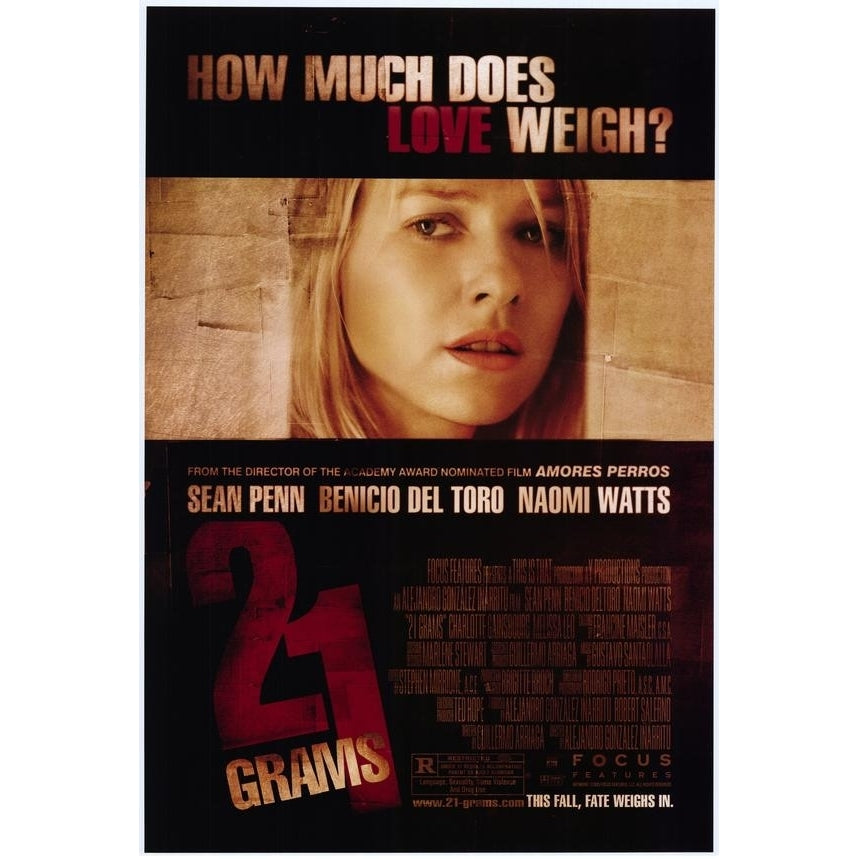 21 Grams Movie Poster Print (27 x 40) - Item MOVCF5350 Image 1