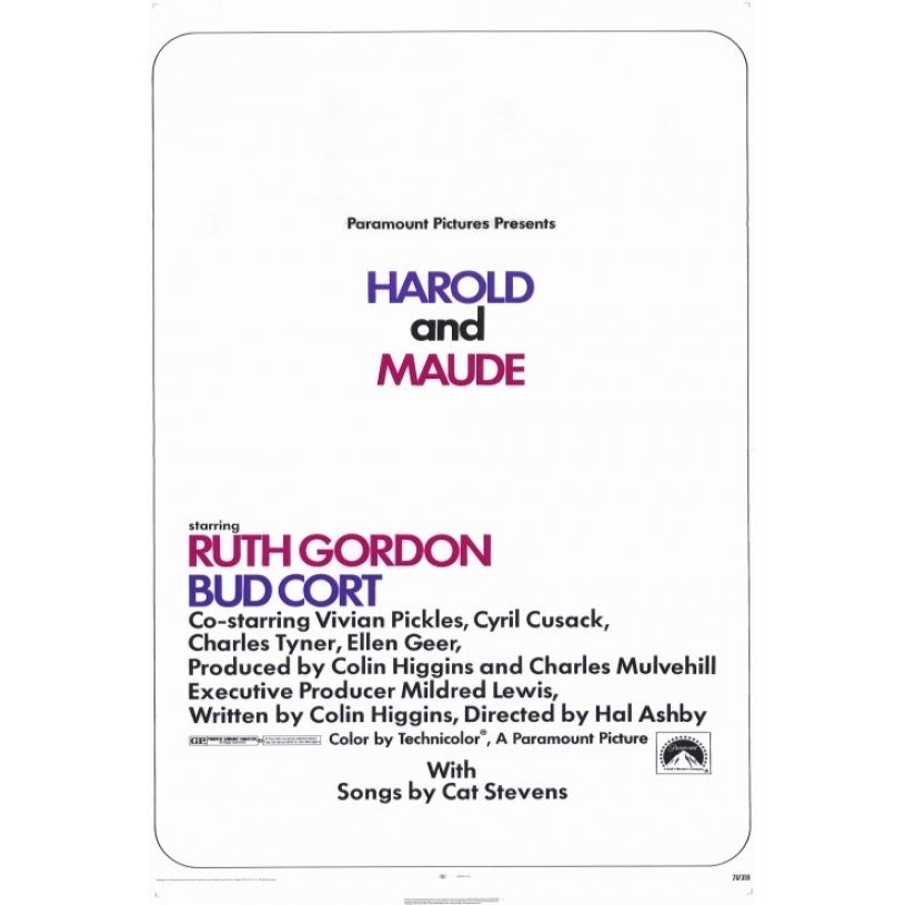 Harold and Maude Movie Poster Print (27 x 40) - Item MOVCF5428 Image 1