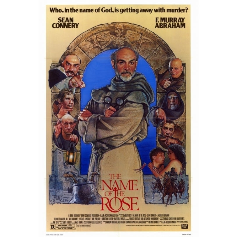 The Name of the Rose Movie Poster Print (27 x 40) - Item MOVCF6300 Image 1