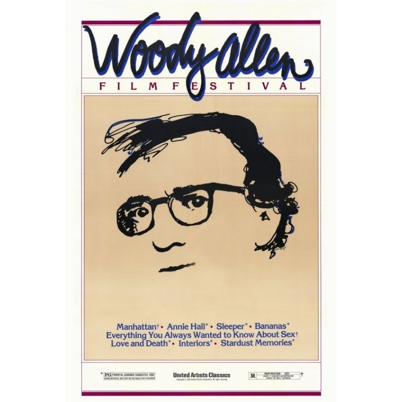 Woody Allen Film Festival Movie Poster Print (27 x 40) - Item MOVCF6326 Image 1