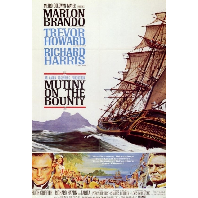 Mutiny on the Bounty Movie Poster Print (27 x 40) - Item MOVCF7316 Image 1