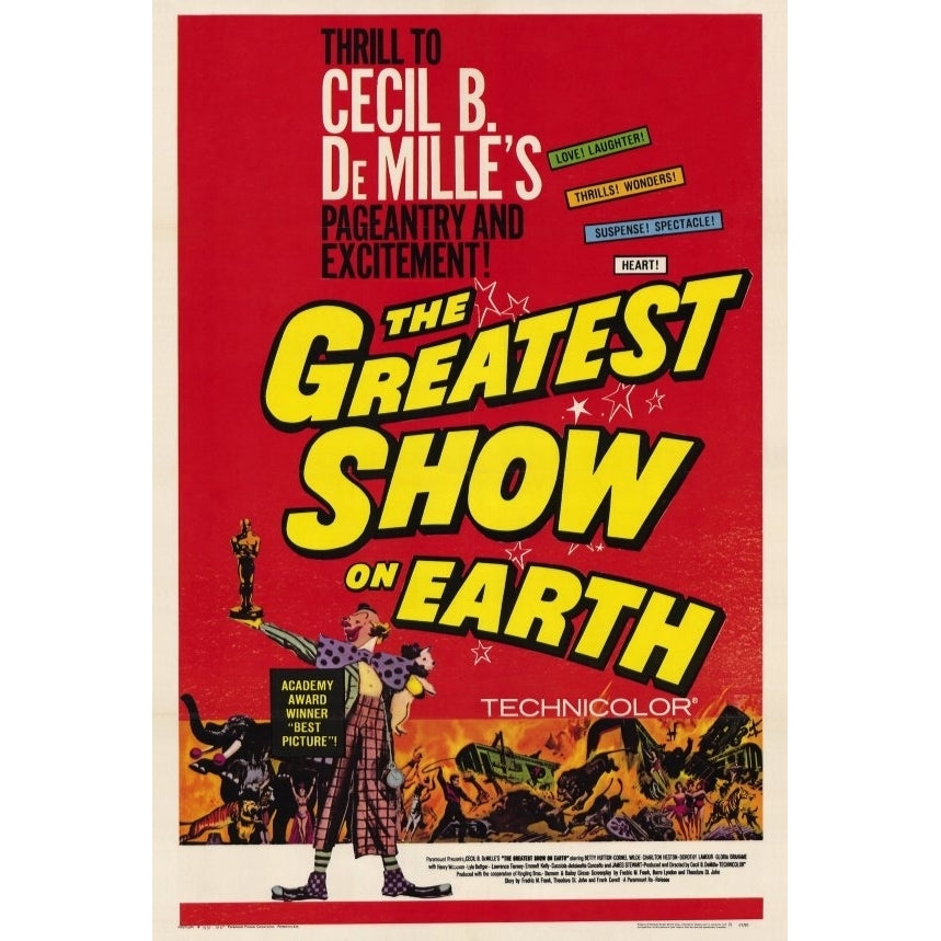 The Greatest Show on Earth Movie Poster Print (27 x 40) - Item MOVCH9264 Image 1